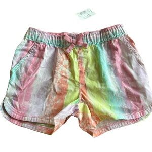 NWT The Children’s Place Bright Pink Tie-dye Cotton Shorts Size 6X/7